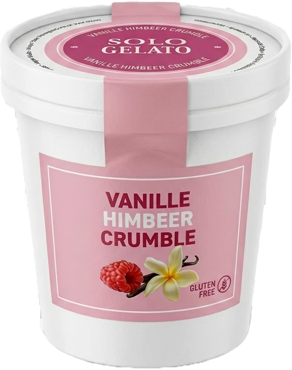 Portionsbecher VANILLE-HIMBEER-CRUMBLE (20x)