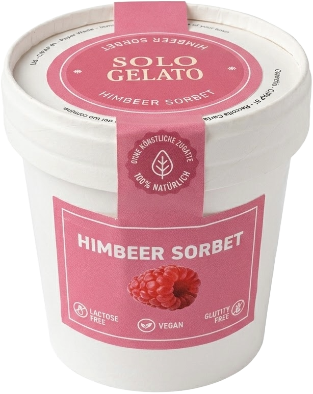 Portionsbecher HIMBEER-SORBET (20x)